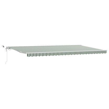 Tenda Retrattile Verde e Bianco 600 Ãƒâ€” 300 cm
