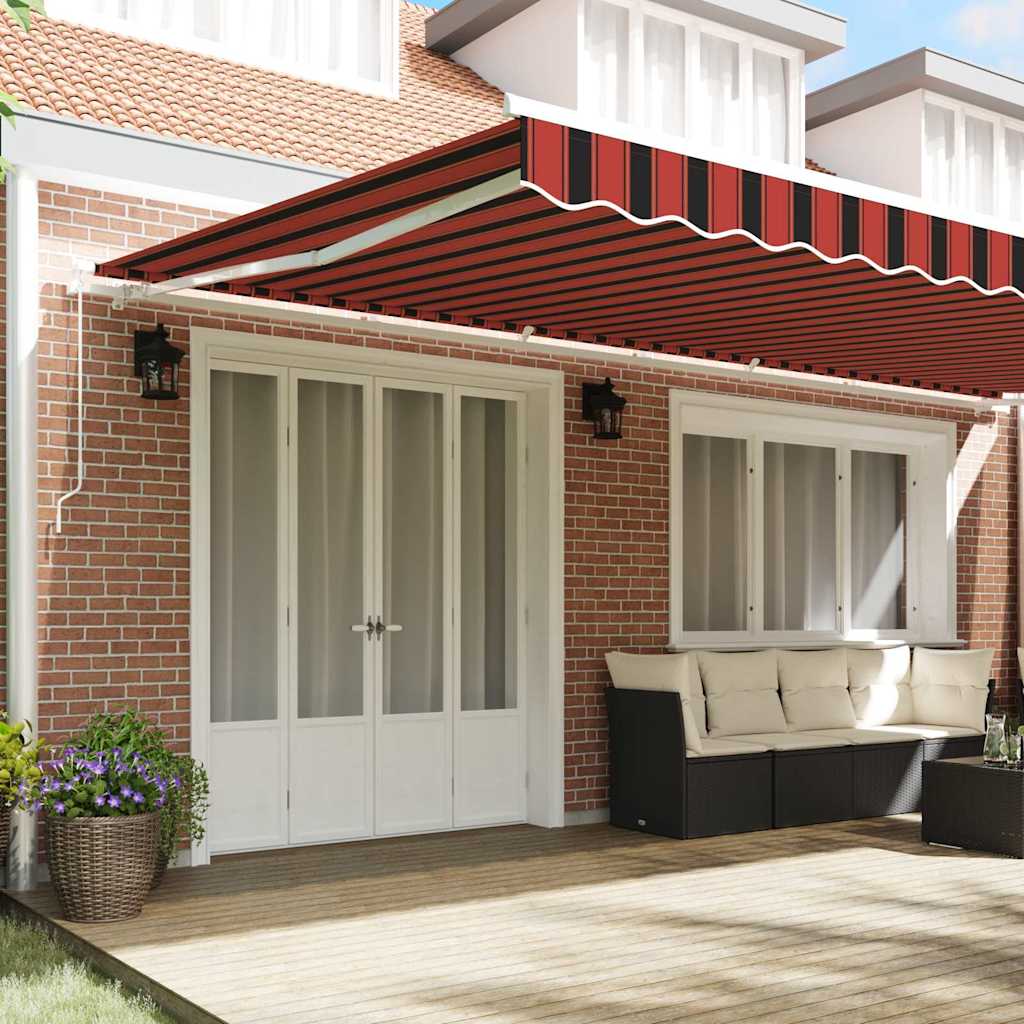 Tenda Retrattile Arancione e Marrone 600 ÃƒÆ’Ã¢â‚¬â€ 350 cm
