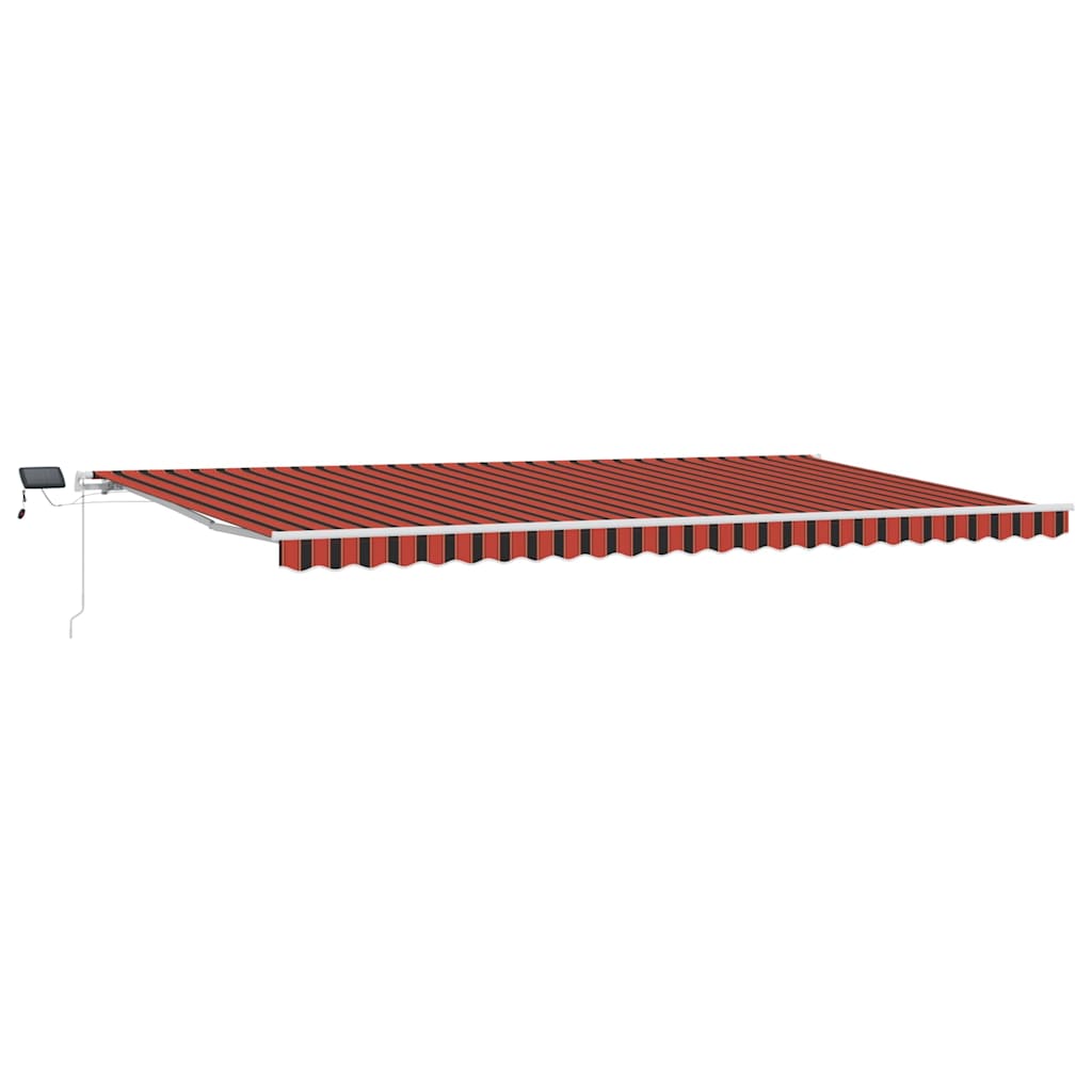 Tenda Retrattile Arancione e Marrone 600 ÃƒÆ’Ã¢â‚¬â€ 350 cm