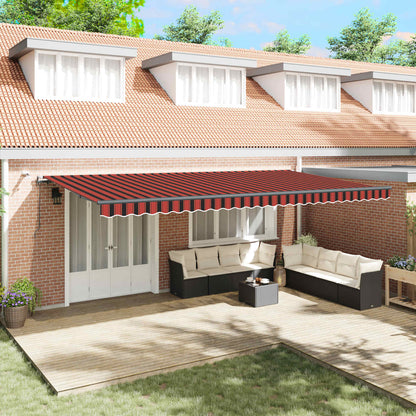 Tessuto per Tenda arancione e marrone 600 Ãƒâ€” 350 cm Poliestere