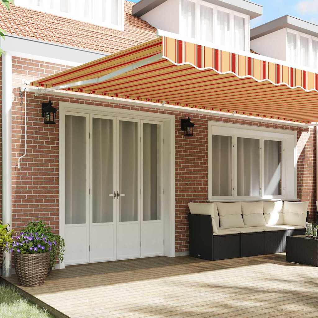 Tettuccio Elettrico Retrattile Giallo e Arancione 600 × 350 cm