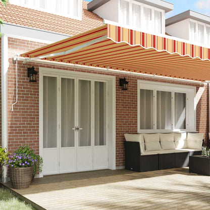 Tettuccio Elettrico Retrattile Giallo e Arancione 600 × 350 cm