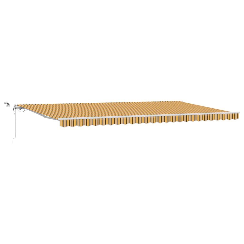 Tenda Retrattile Multicolore 600 Ã— 350 cm Poliestere e Metallo