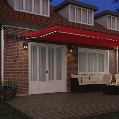 Tenda Retrattile Rosso 600 ×350 cm Tessuto
