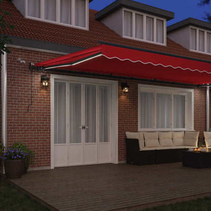 Tessuto per Tenda con Rosso 600 × 350 cm Poliestere
