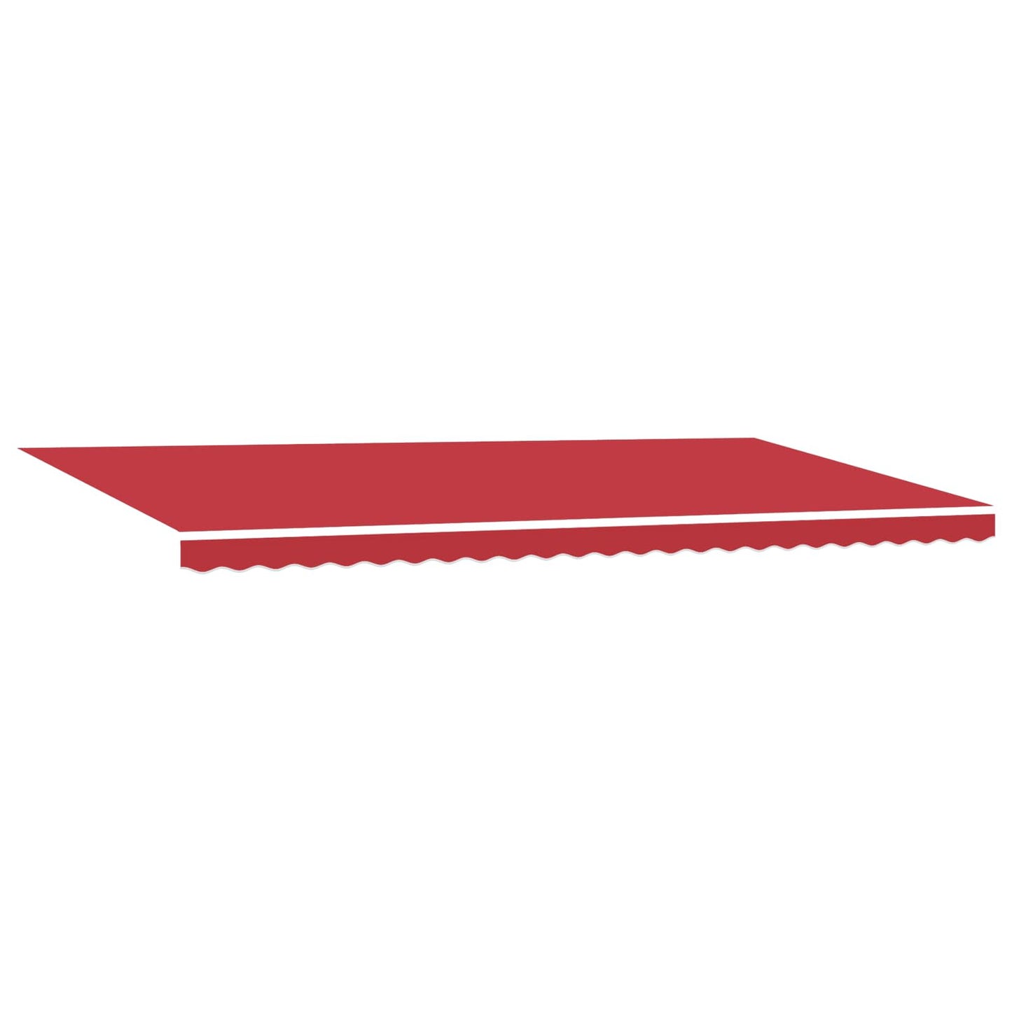 Tessuto per Tenda con Rosso 600 × 350 cm Poliestere