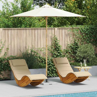Ombrello da giardino Bianco Crema Ã˜ 270 x 260 cm BambÃ¹