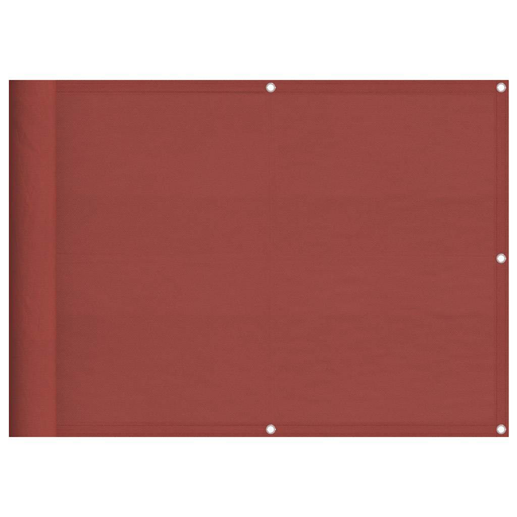 Paravento Balcone Terracotta 75x1000 cm 100% Poliestere Oxford