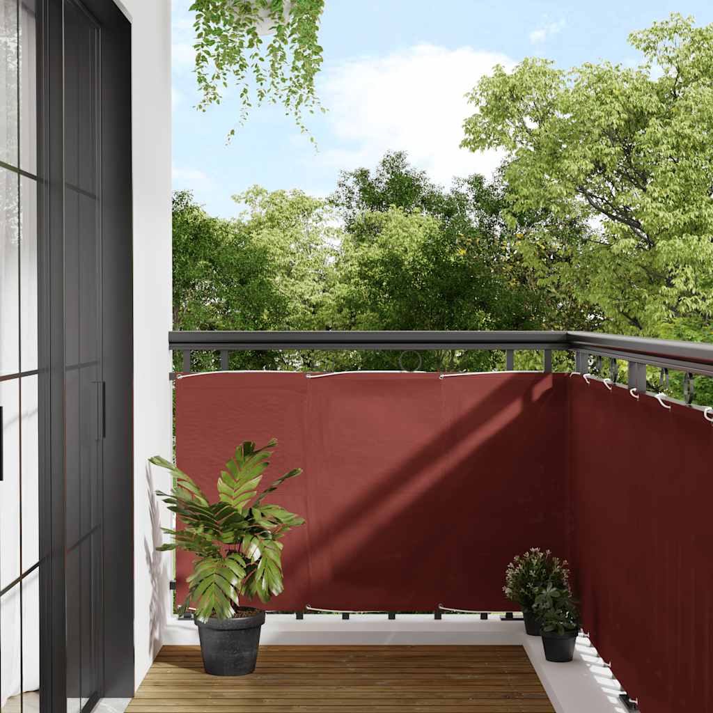 Paravento da Balcone Terracotta 90x800cm 100% Poliestere Oxford