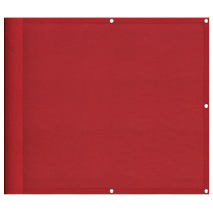 Paravento da Balcone Rosso 90x700 cm 100% Poliestere Oxford