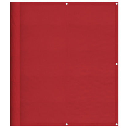 Paravento da Balcone Rosso 120x700 cm 100% Poliestere Oxford