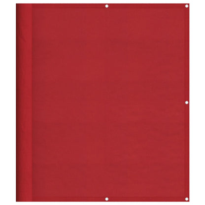 Paravento da Balcone Rosso 120x800 cm 100% Poliestere Oxford