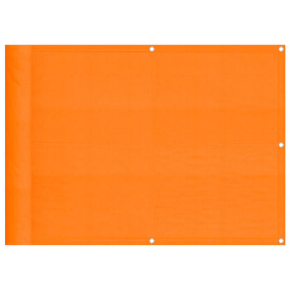 Paravento da Balcone Arancione 75x800 cm 100% Poliestere Oxford