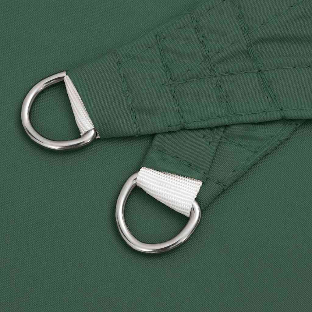 Vela Parasole Verde Scuro 7x5x5 m 100% Poliestere Oxford