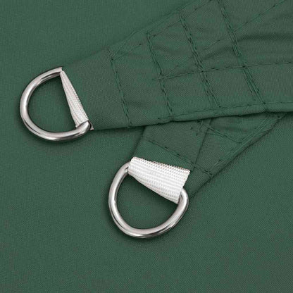 Vela Parasole Verde Scuro 7x5x5 m 100% Poliestere Oxford