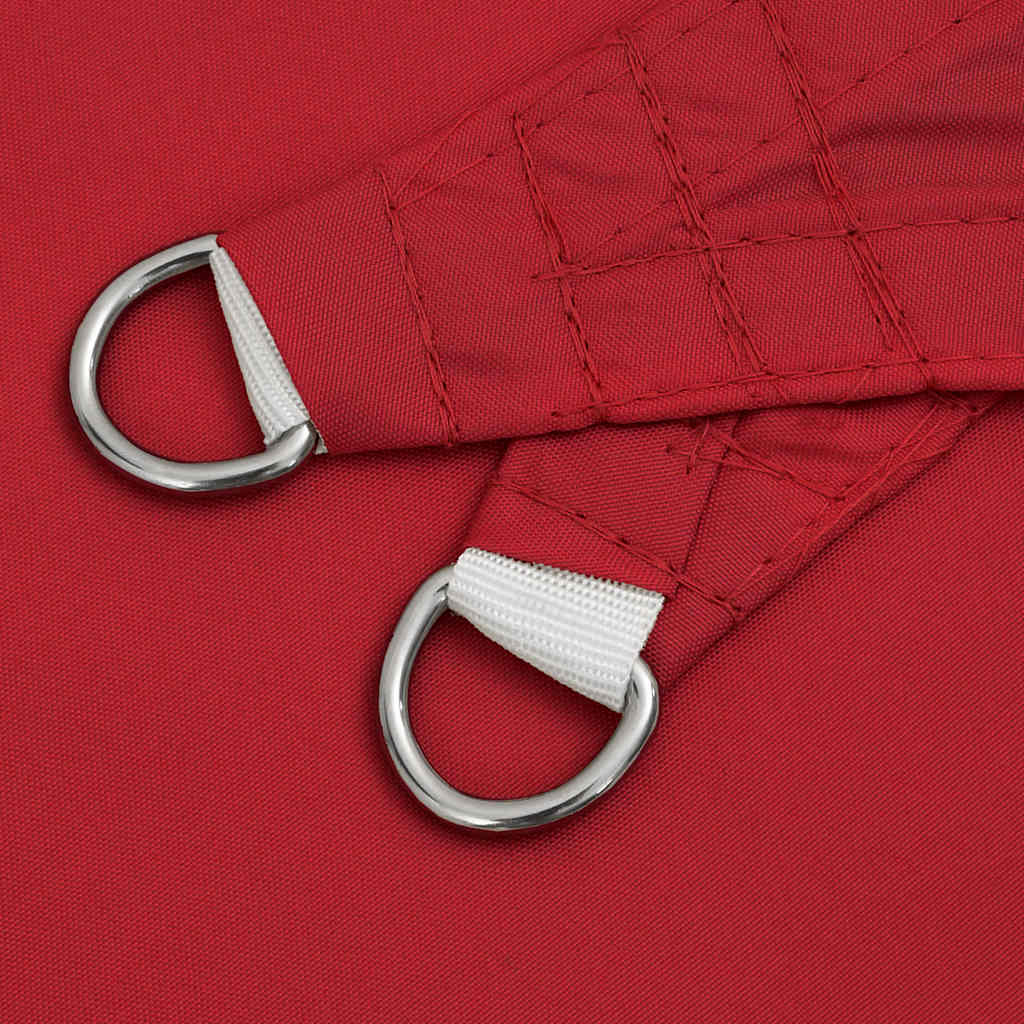 Vela Parasole Rossa 7x5x5 m 100% Poliestere Oxford