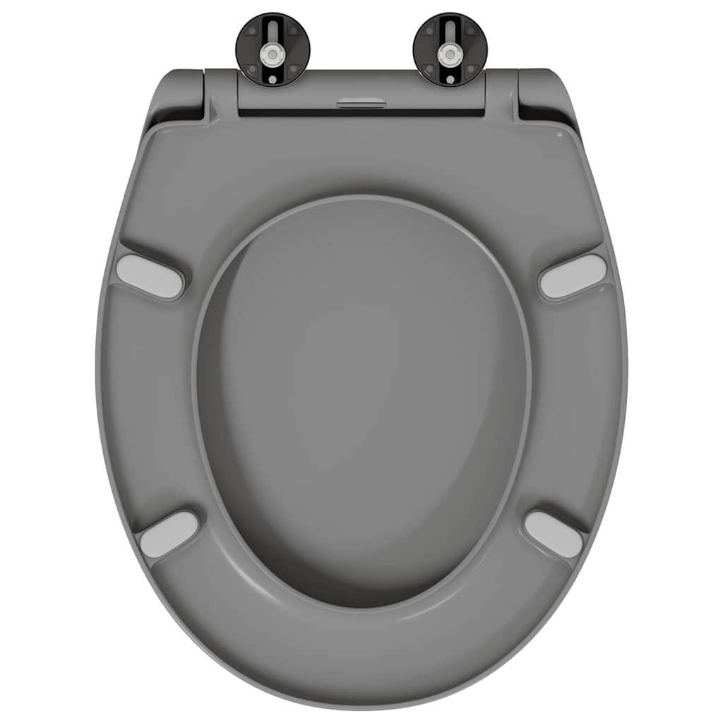 Sedile del WC Grigio 47 x 37 x 4 cm Duroplast