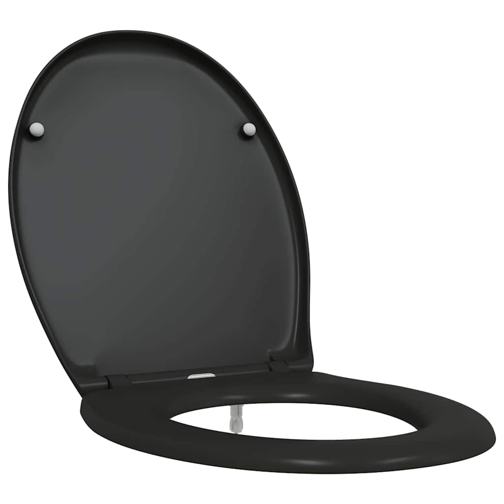 Sedile del WC Nero 47 x 37 x 4 cm Duroplast
