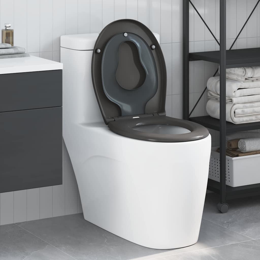 Sedile del WC Antracite 47 x 37 x 4 cm Duroplast