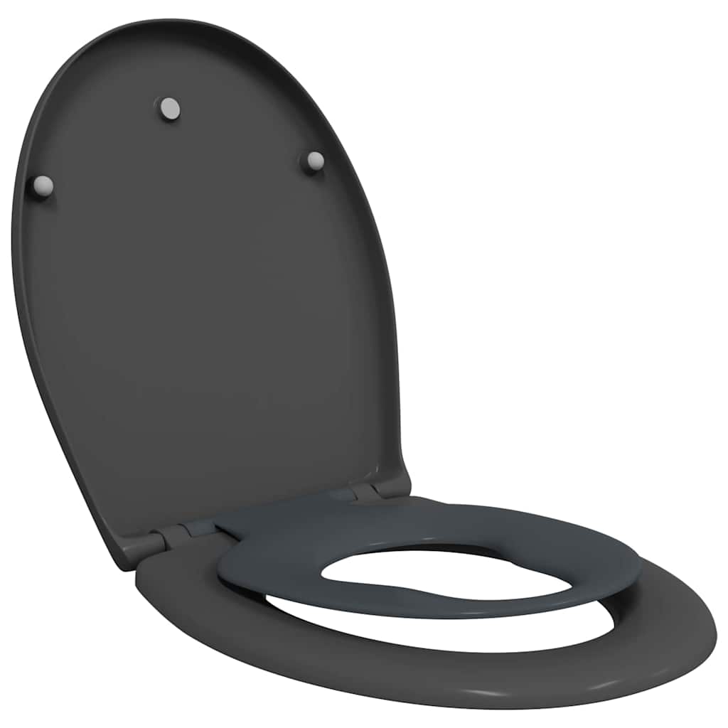 Sedile del WC Antracite 47 x 37 x 4 cm Duroplast