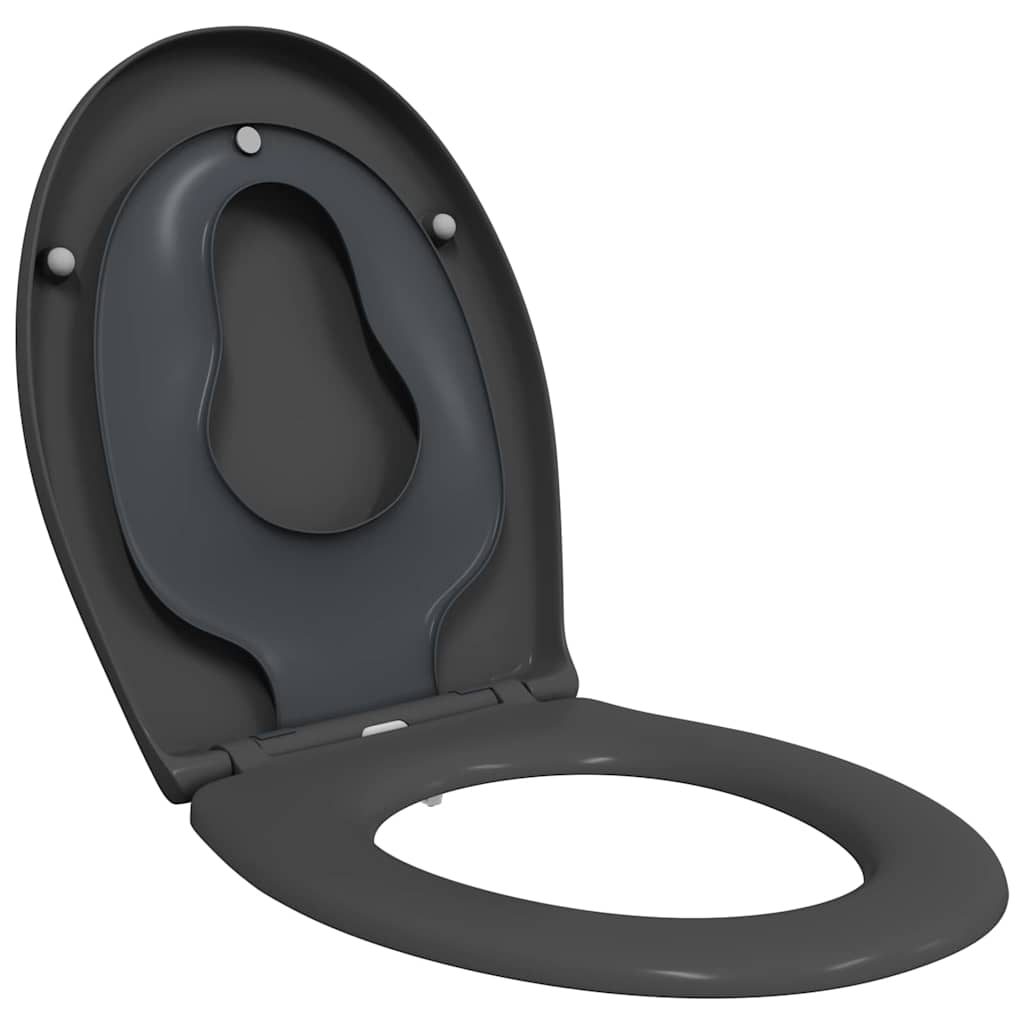 Sedile del WC Antracite 47 x 37 x 4 cm Duroplast