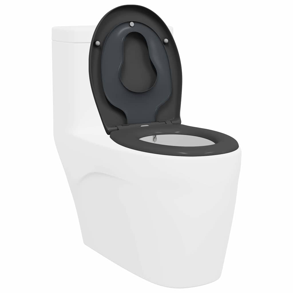 Sedile del WC Antracite 47 x 37 x 4 cm Duroplast