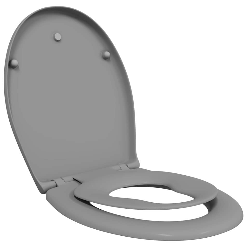 Sedile del WC Grigio 47 x 37 x 4 cm Duroplast