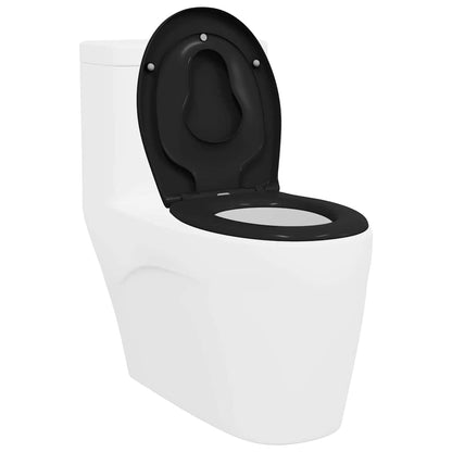 Sedile del WC Nero 47 x 37 x 4 cm Duroplast