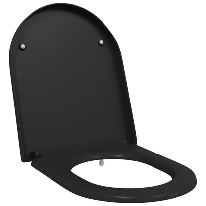Sedile del WC Nero 49 x 36 x 4 cm Duroplast