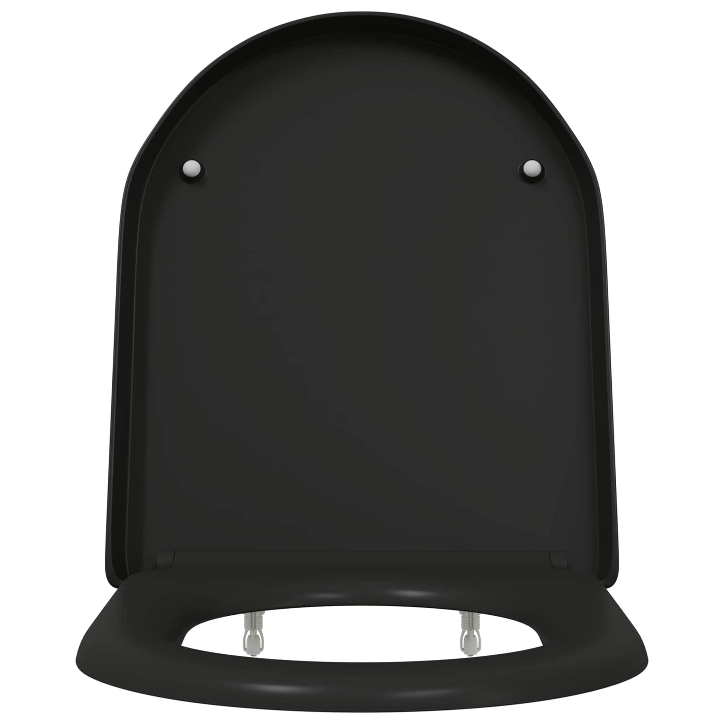 Sedile del WC Nero 49 x 36 x 4 cm Duroplast