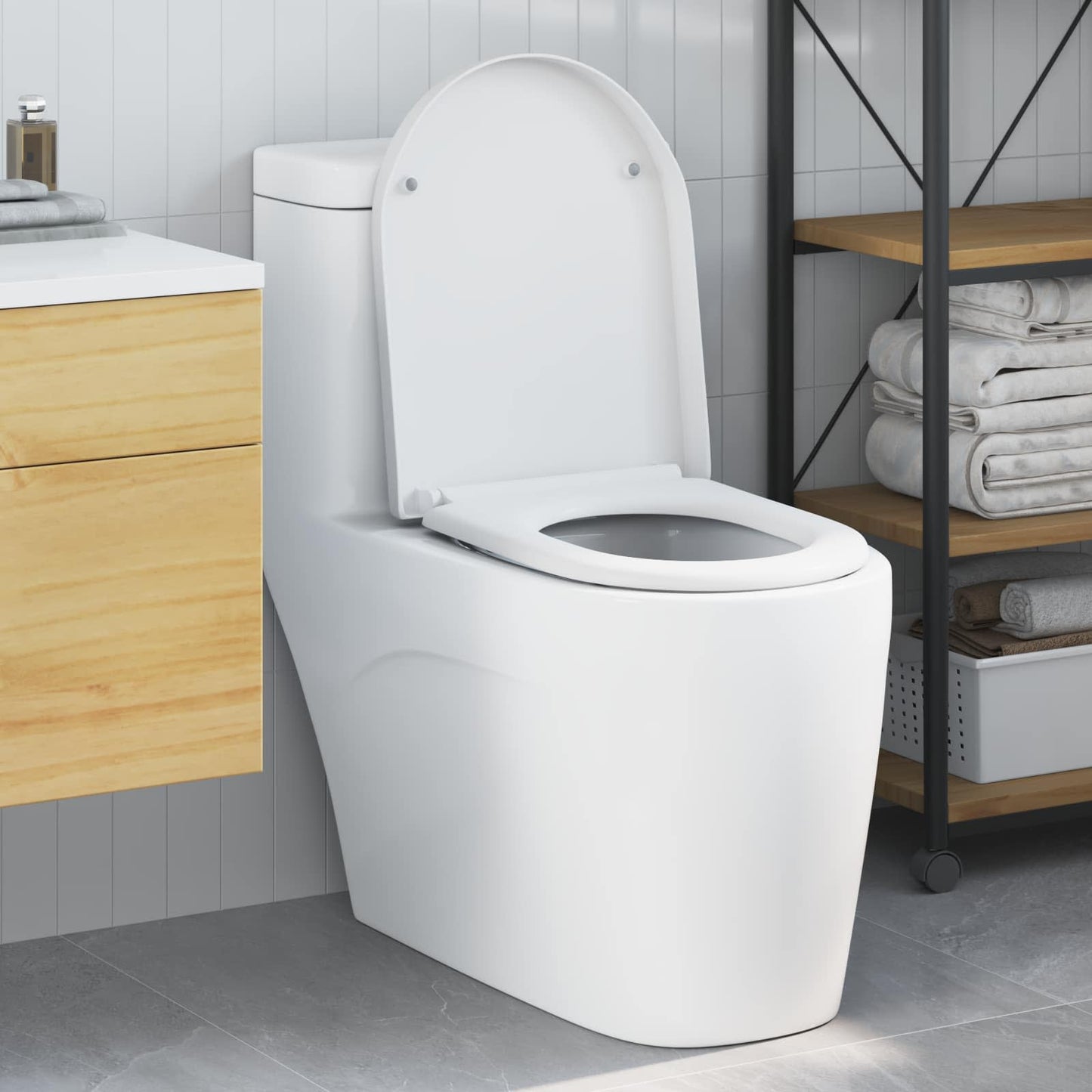 Sedile del WC Bianco 49 x 36 x 4 cm Duroplast