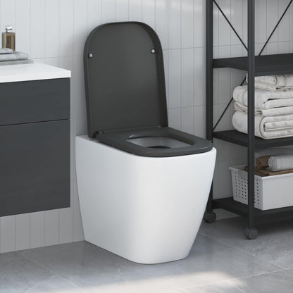 Sedile del WC Antracite 47,5 x 35 x 3,6 cm Duroplast