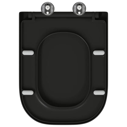 Sedile del WC Nero 47,5 x 35 x 3,6 cm Duroplast