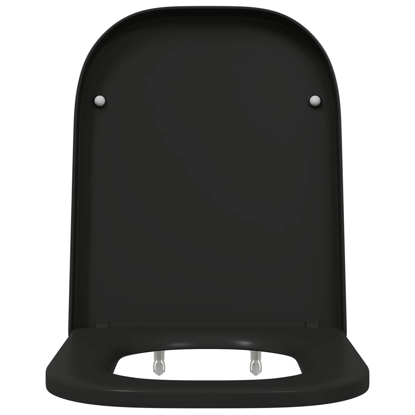 Sedile del WC Nero 47,5 x 35 x 3,6 cm Duroplast