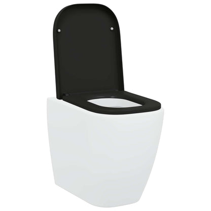 Sedile del WC Nero 47,5 x 35 x 3,6 cm Duroplast