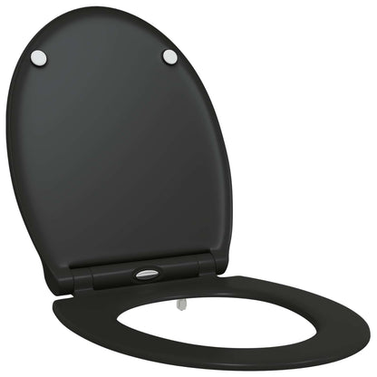 Sedile del WC Nero 47 x 37,5 x 3,8 cm Duroplast