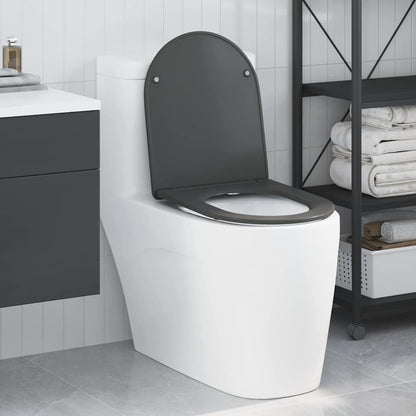 Sedile del WC Antracite 47 x 36 x 3,4 cm Duroplast