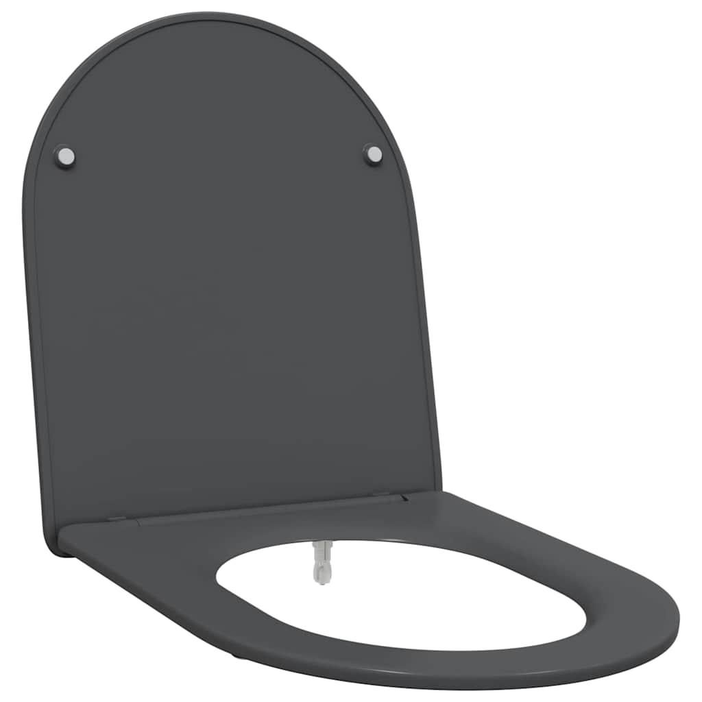 Sedile del WC Antracite 47 x 36 x 3,4 cm Duroplast
