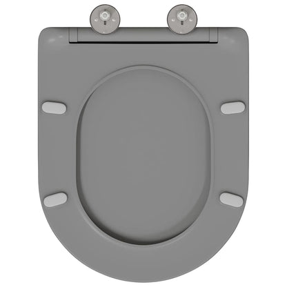 Sedile del WC Grigio 47 x 36 x 3,4 cm Duroplast