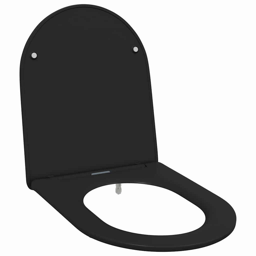 Sedile del WC Nero 47 x 36 x 3,4 cm Duroplast