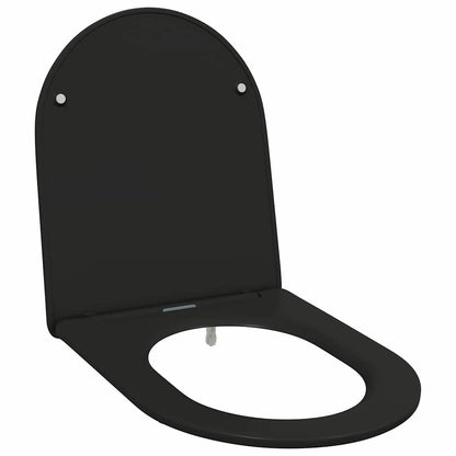 Sedile del WC Nero 47 x 36 x 3,4 cm Duroplast