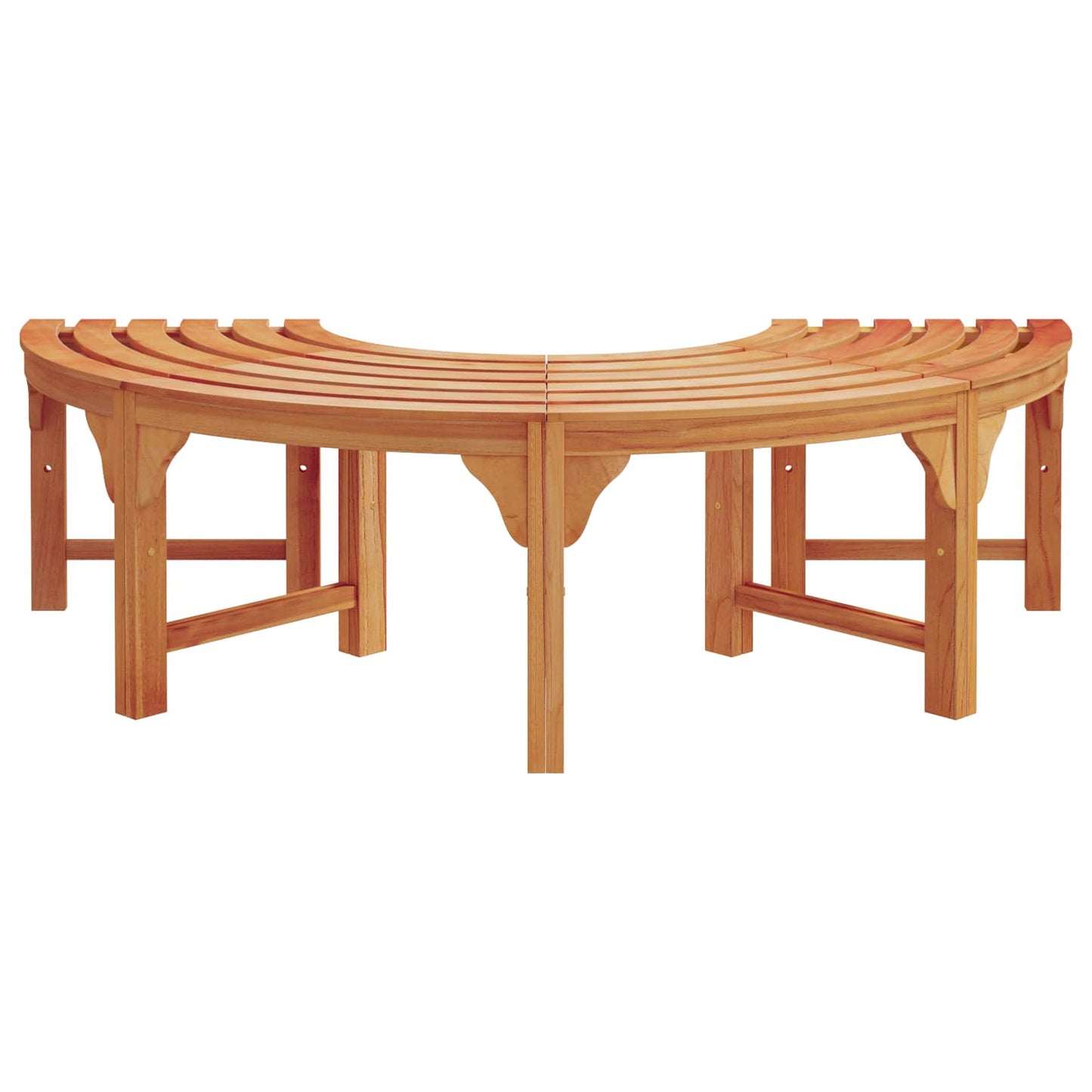 Panchina per Alberi 2 pcs Naturale 160 x 80 x 45cm