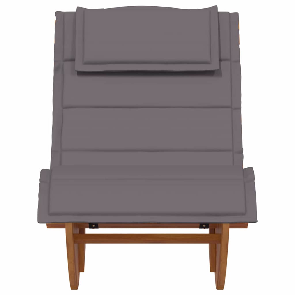 Lettino da sole 2 pcs Marrone Legno di Acacia Massello