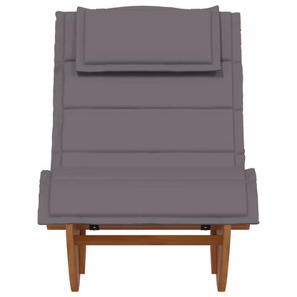 Lettino da sole 2 pcs Marrone Legno di Acacia Massello
