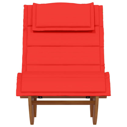 Lettino da sole 2 pcs Marrone Legno di Acacia Massello