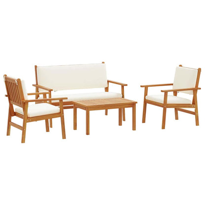 Set Divano da Giardino 4 pcs Marrone 120 x 65,5 x 79 cm