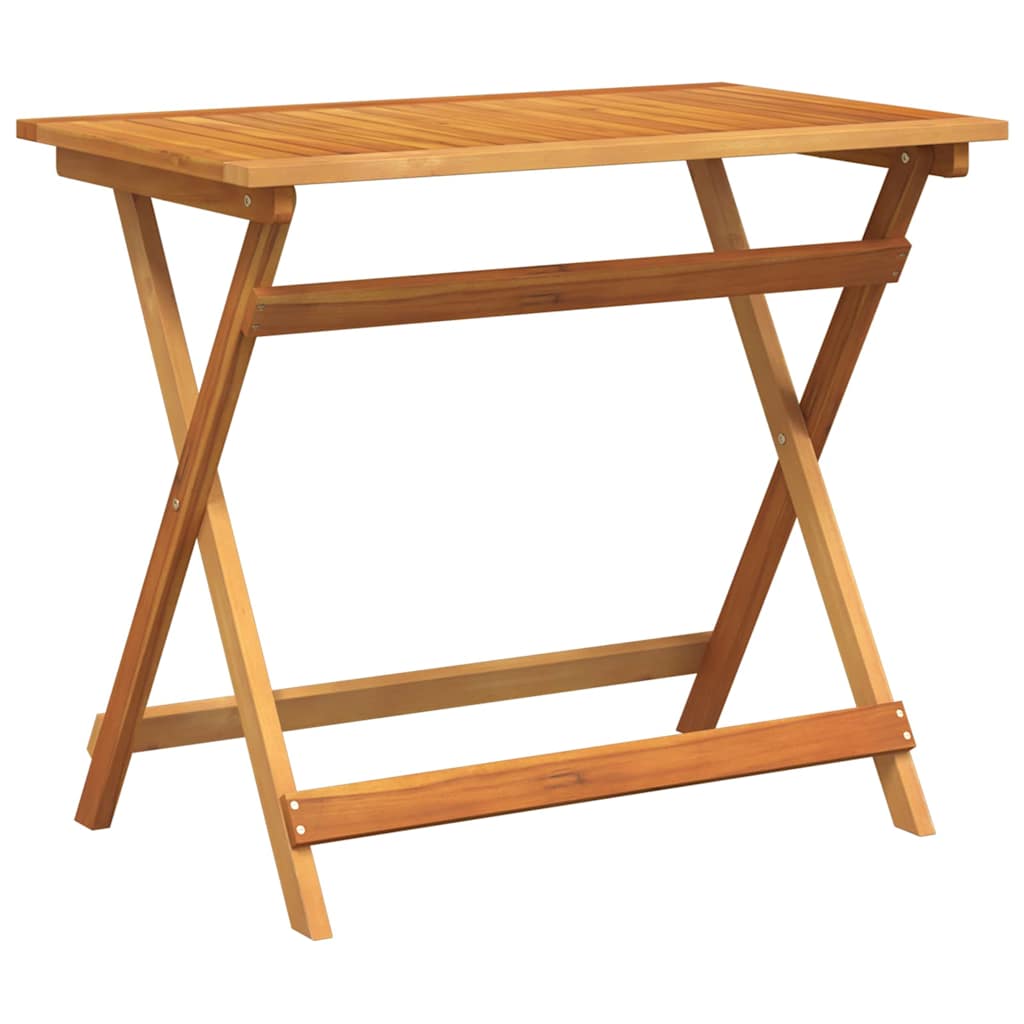 Set Bistro da Giardino 5 pcs Marrone Legno di Acacia Massello