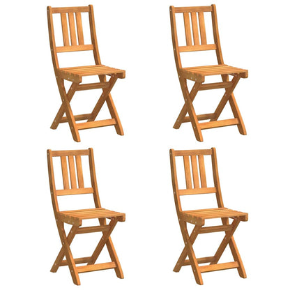 Sedia da Giardino 4 pcs Olio Naturale 40 x 42 x 85 cm