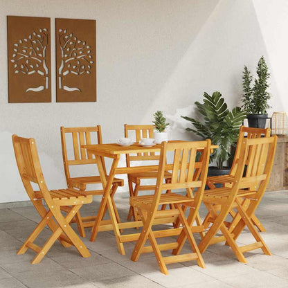 Sedia da Giardino 6 pcs Olio Naturale 40 x 42 x 85 cm