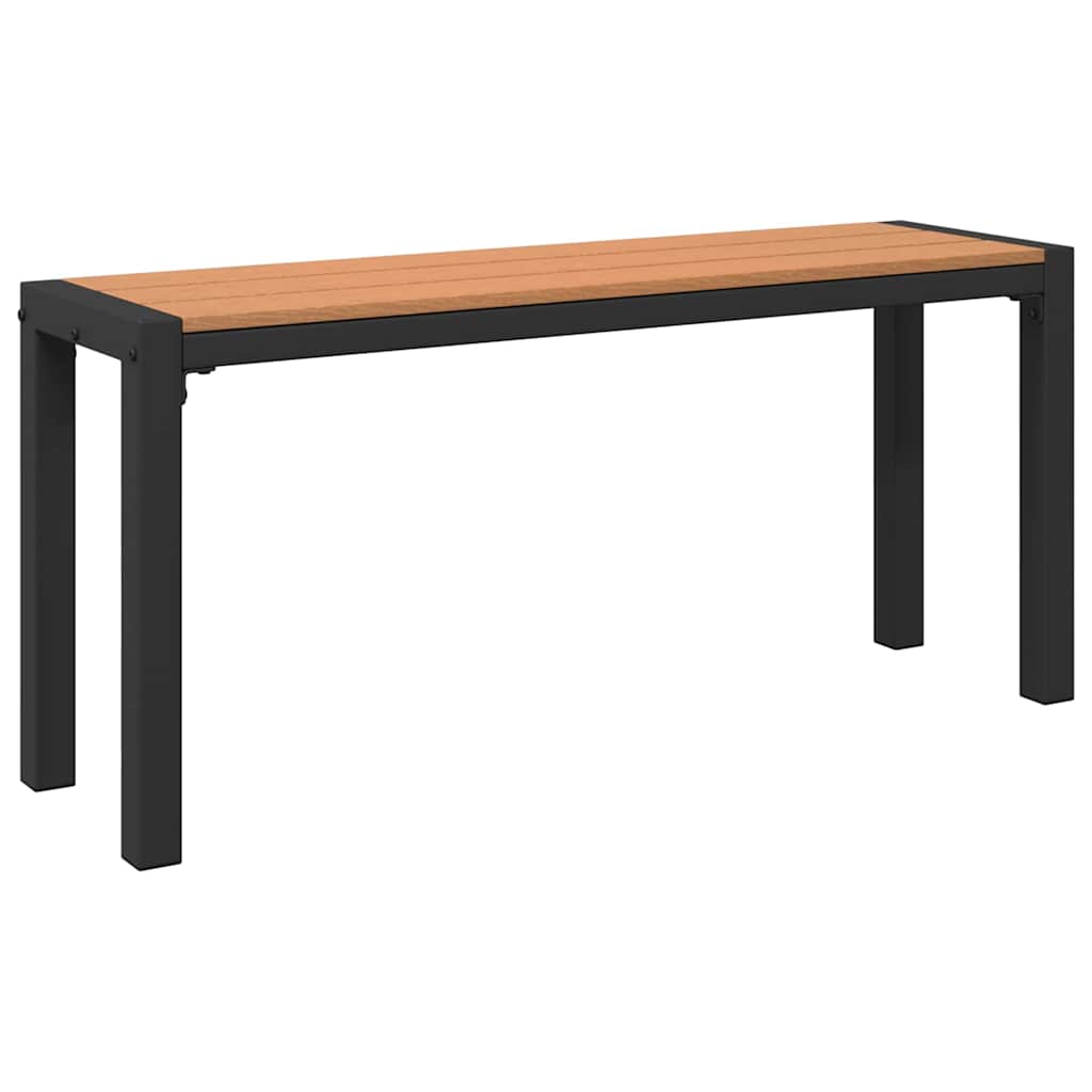Panchina da giardino Marrone 100 x 28 x 45cm Acciaio